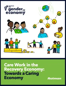 English cover of report- Care Work in the Recovery Economy